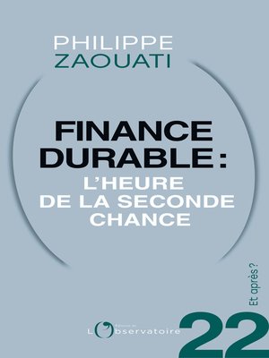 cover image of Et après ? #22 Finance durable. L'heure de la seconde chance